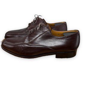 Massimo Emporio Shoes Mens 11.5 Brown Leather Oxford Dress Made Spain Open‎ Lace